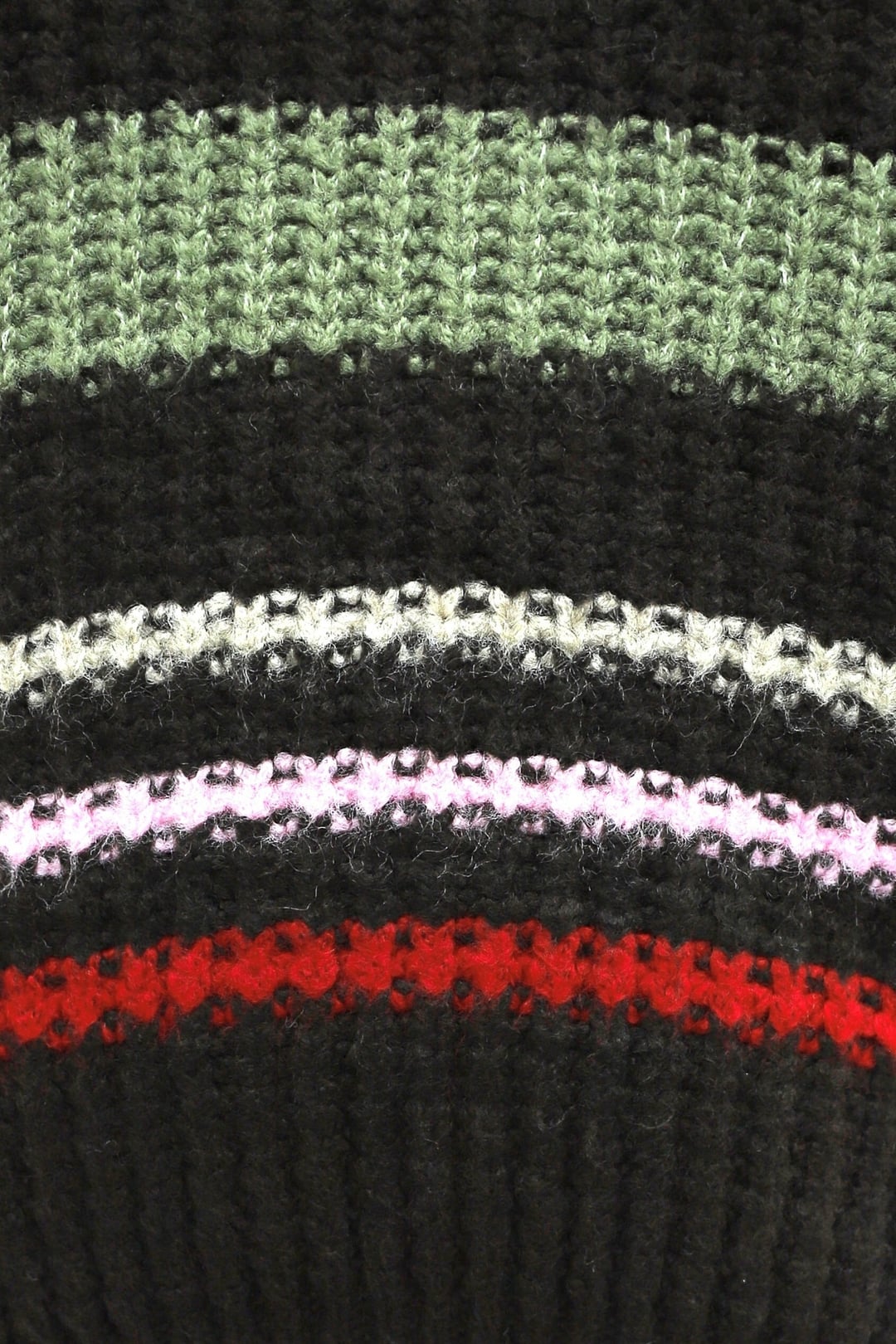 Striped Thick Knit Crew Neck Sweater - Dark Brown - Podyumplus - by Peralane - photo 6