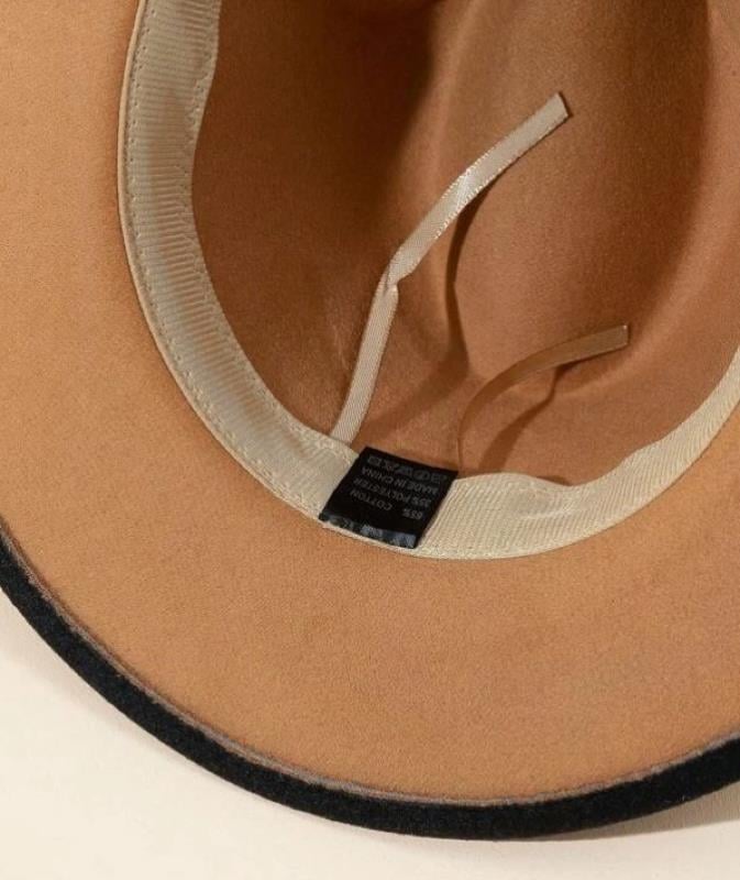 Gradient Felt Hat - Tan to Black - Nesvay - by Peralane - photo 4