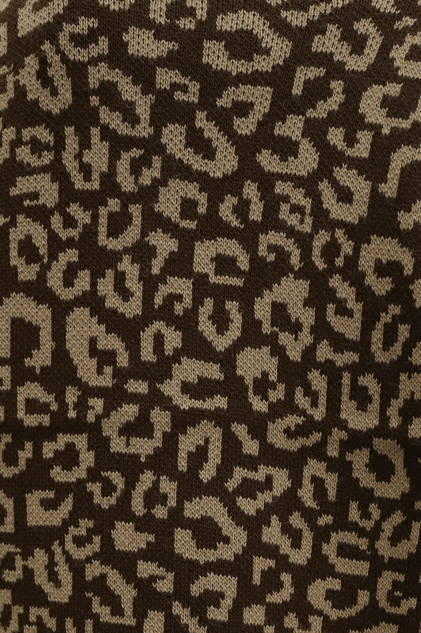 Fringed Patterned Knit Poncho - Brown - Podyumplus - by Peralane - photo 4