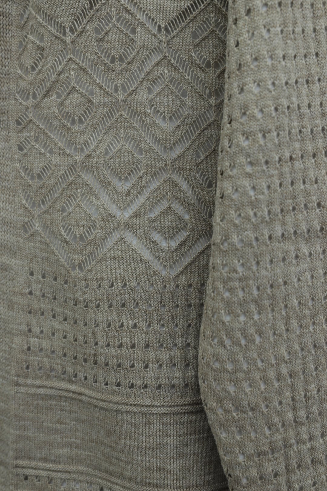 Openwork Knit Cardigan - Light Beige - Podyumplus - by Peralane - photo 5