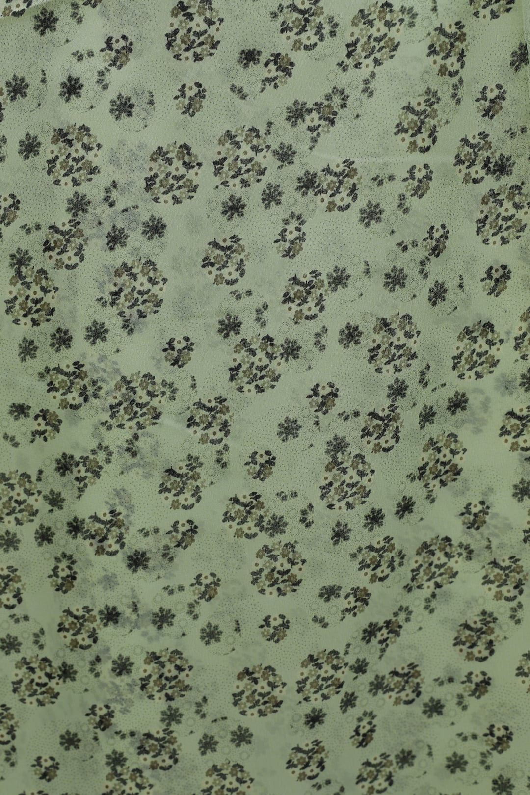 Mint Green Floral Patterned Voile Scarf - Podyumplus - by Peralane - photo 3
