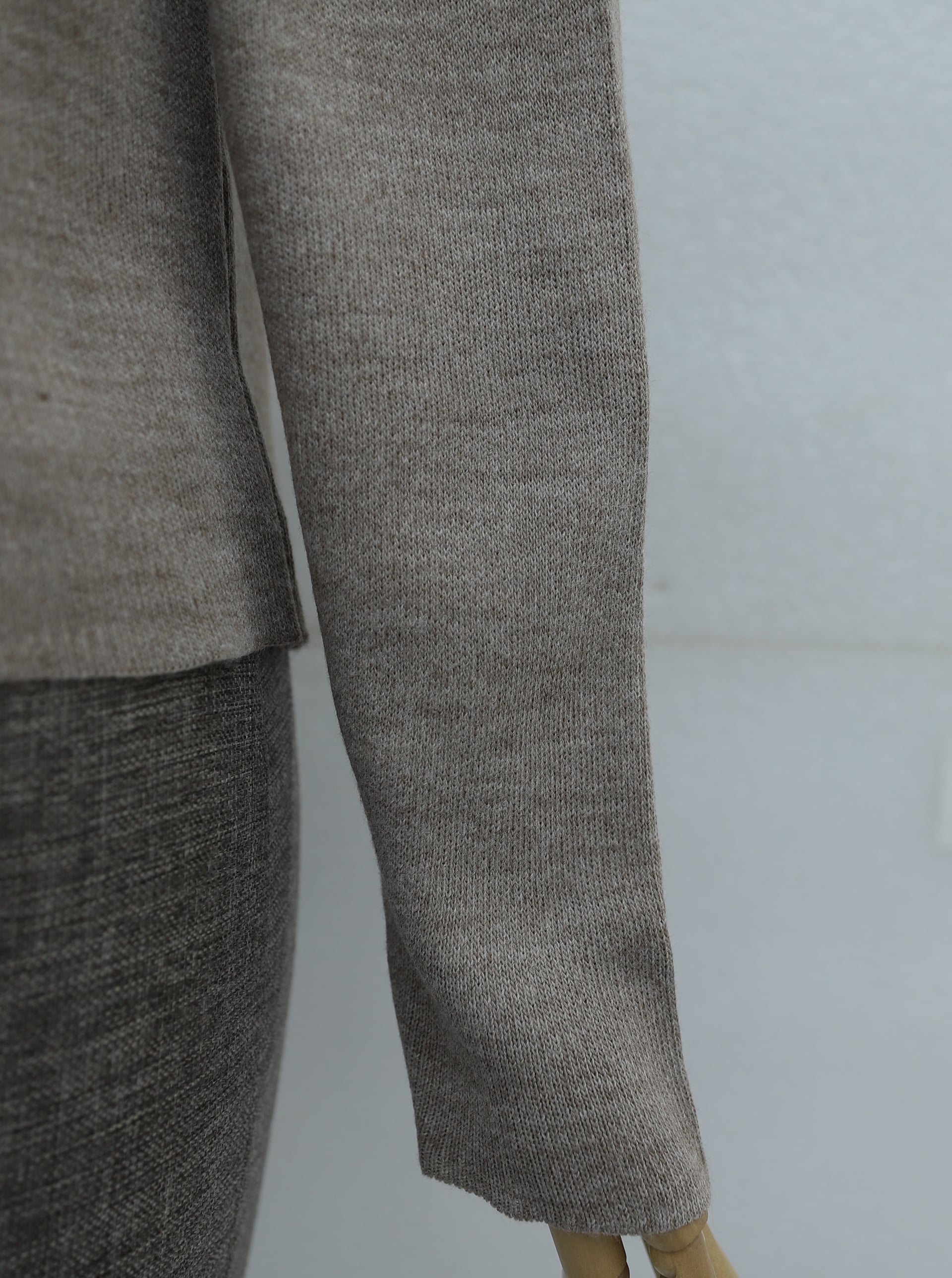 Buttoned Round Neck Knit Cardigan - Vizon - Podyumplus - by Peralane - photo 8