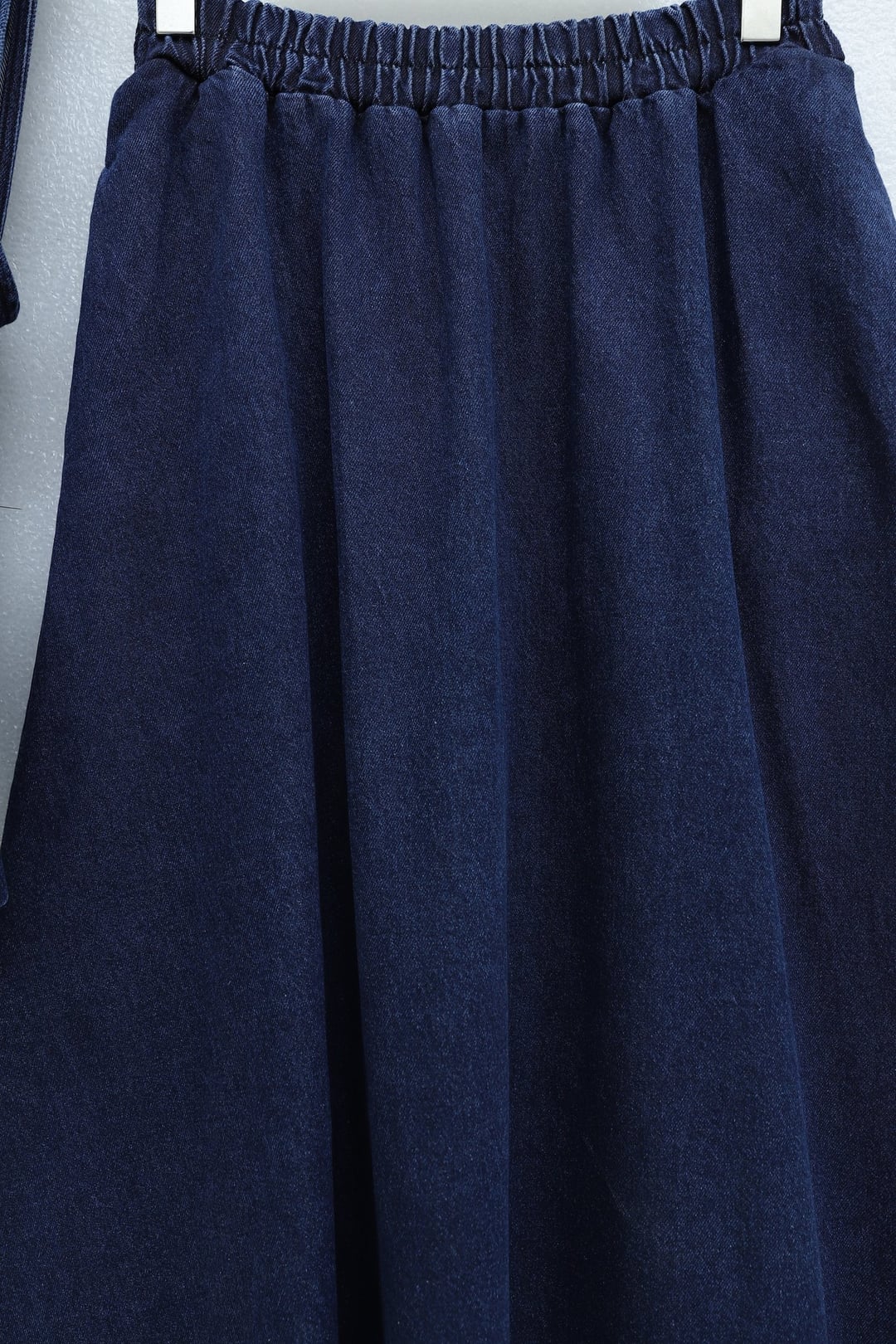 Denim Vest and Belted Skirt Set - Navy - Podyumplus - by Peralane - photo 9