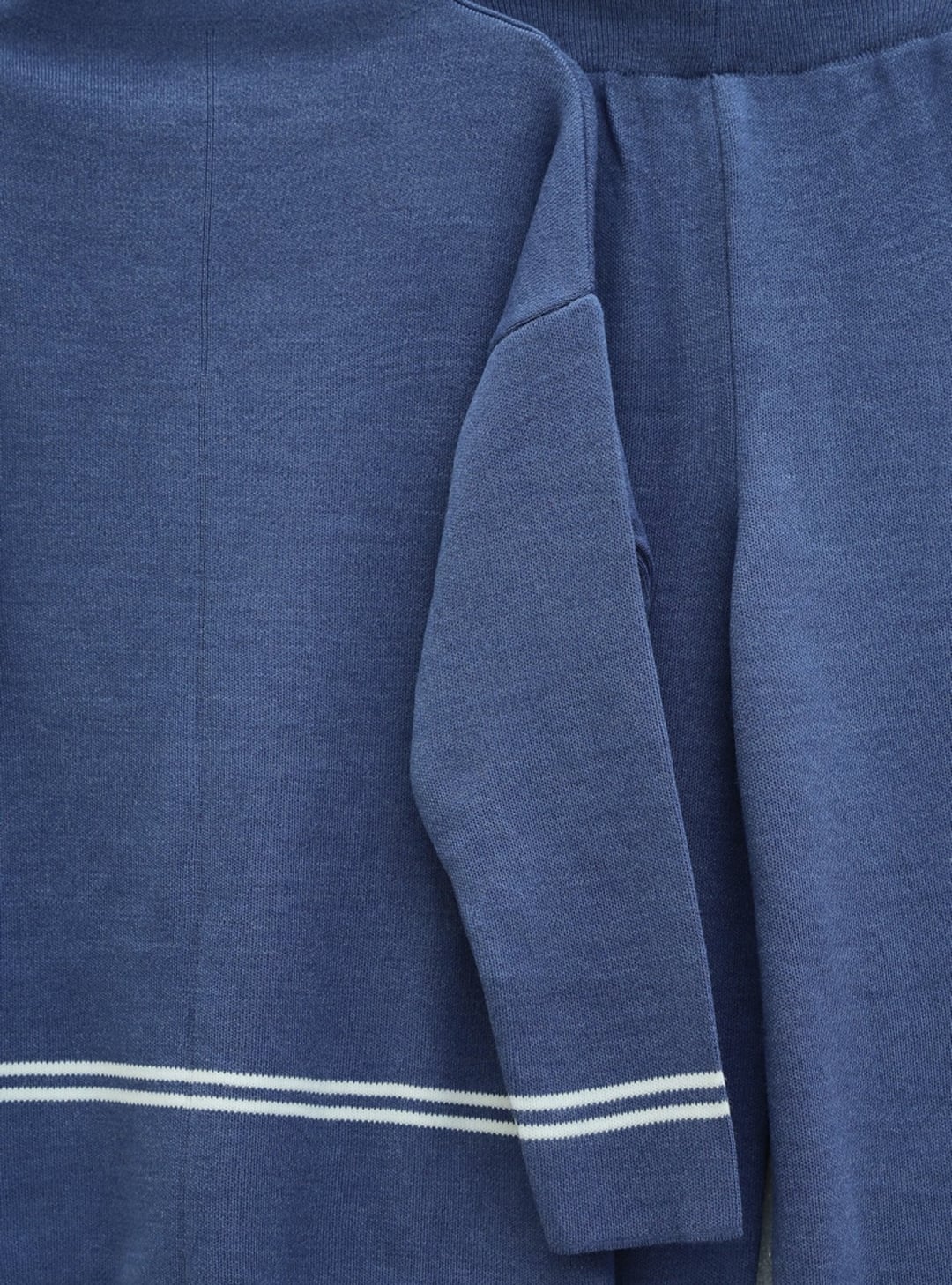 Striped Knit Two-Piece Set - Indigo - Podyumplus - by Peralane - photo 3