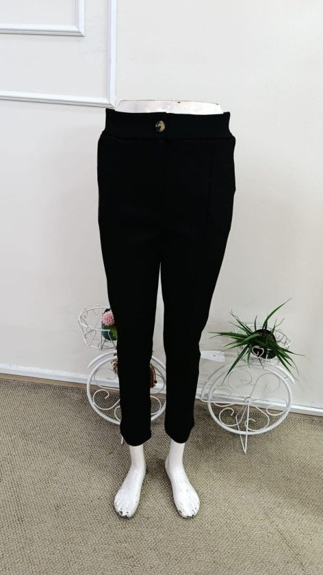 Women's High Waist Pocket Detail Scuba Dive Trousers - Janes - by Peralane - photo 5