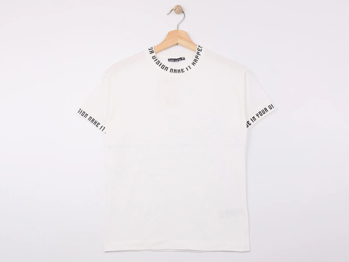 Printed Boys' T-Shirt - White (Pack of 4) - First Kids - by Peralane