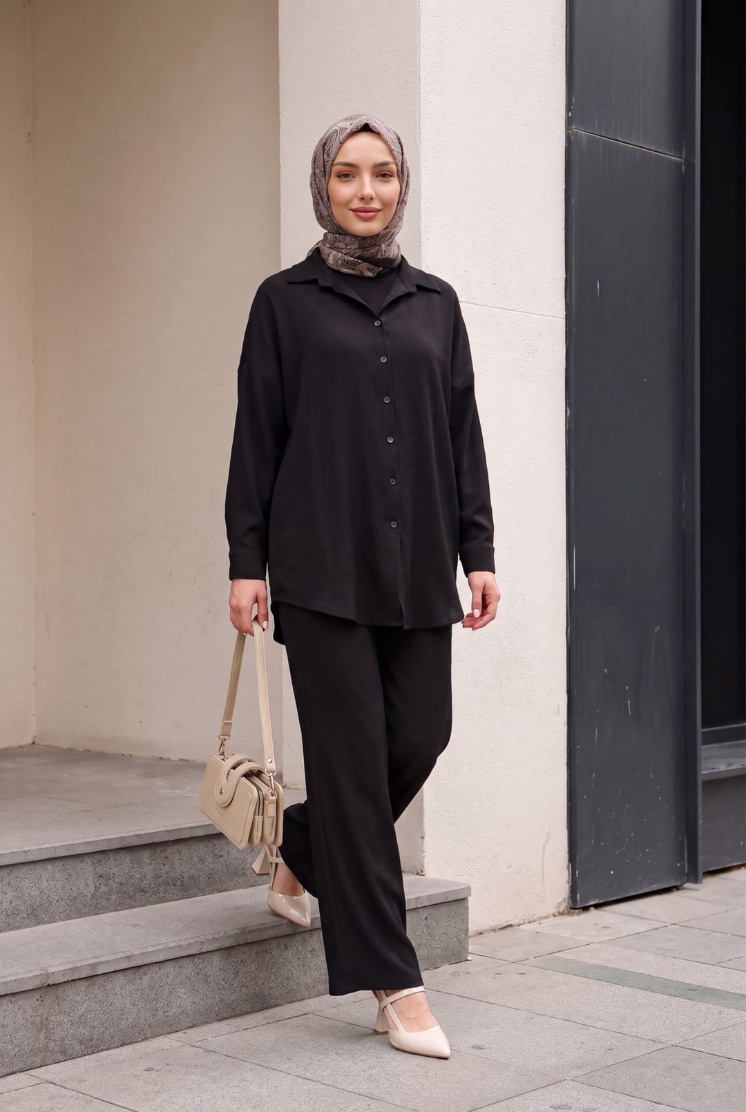 5858 Knit Two-Piece Set - Black - Bigdart - by Peralane - photo 3