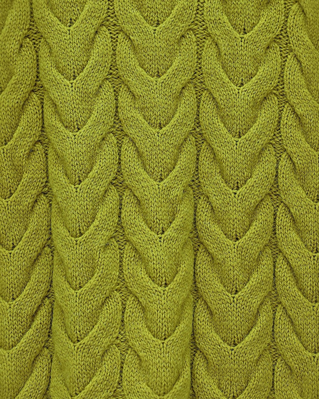 Knit Patterned Relaxed Crop Knit Sweater - Oil Green - Podyumplus - by Peralane - photo 4