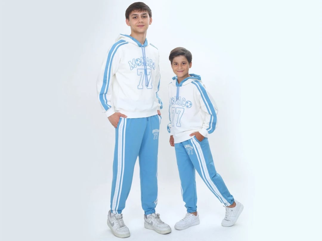 Monaco Print 2-Piece Boys' Tracksuit Set - Vizviz - by Peralane