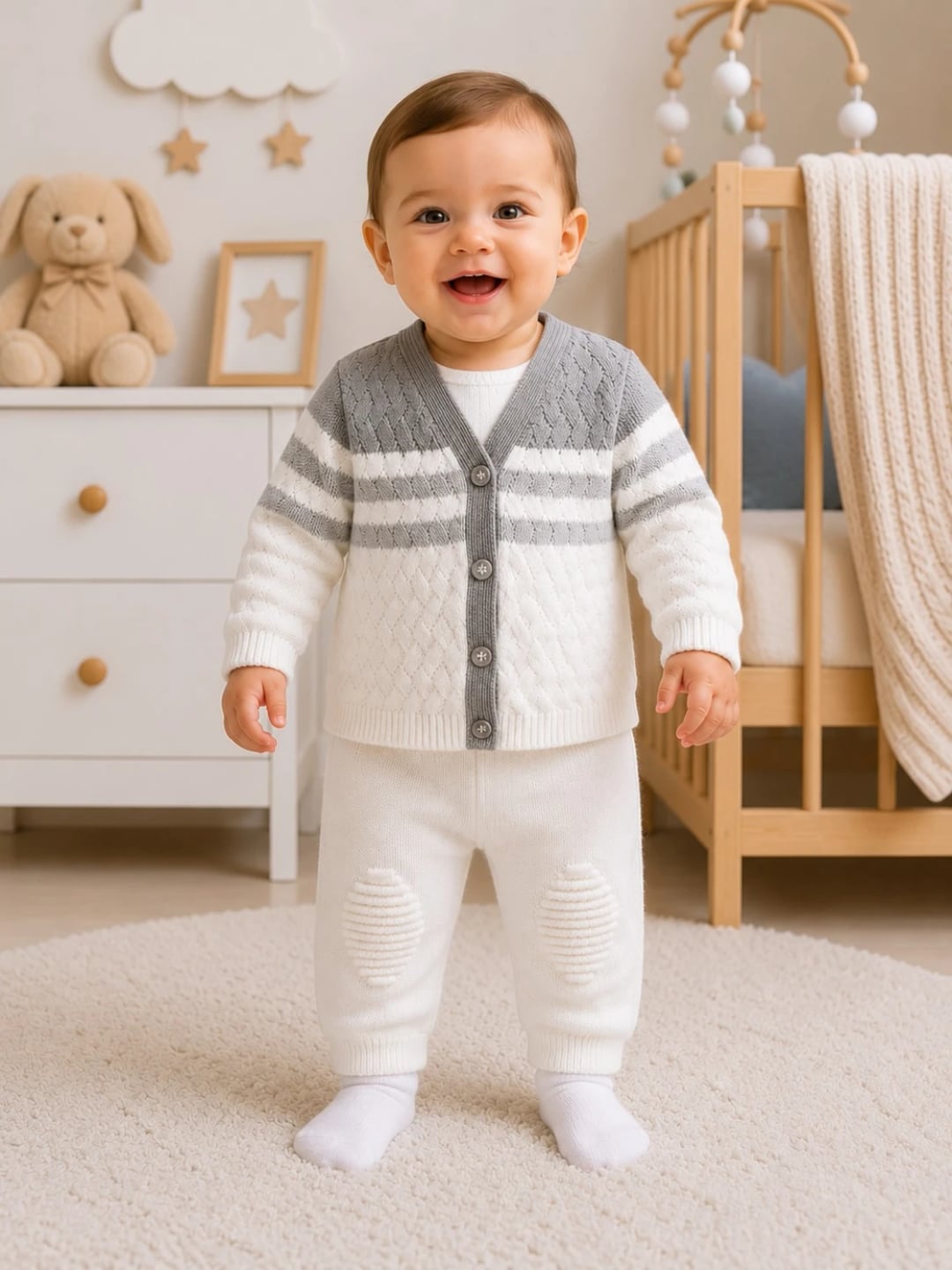 Knitted Baby Set - 1149 - Has Bereket - by Peralane