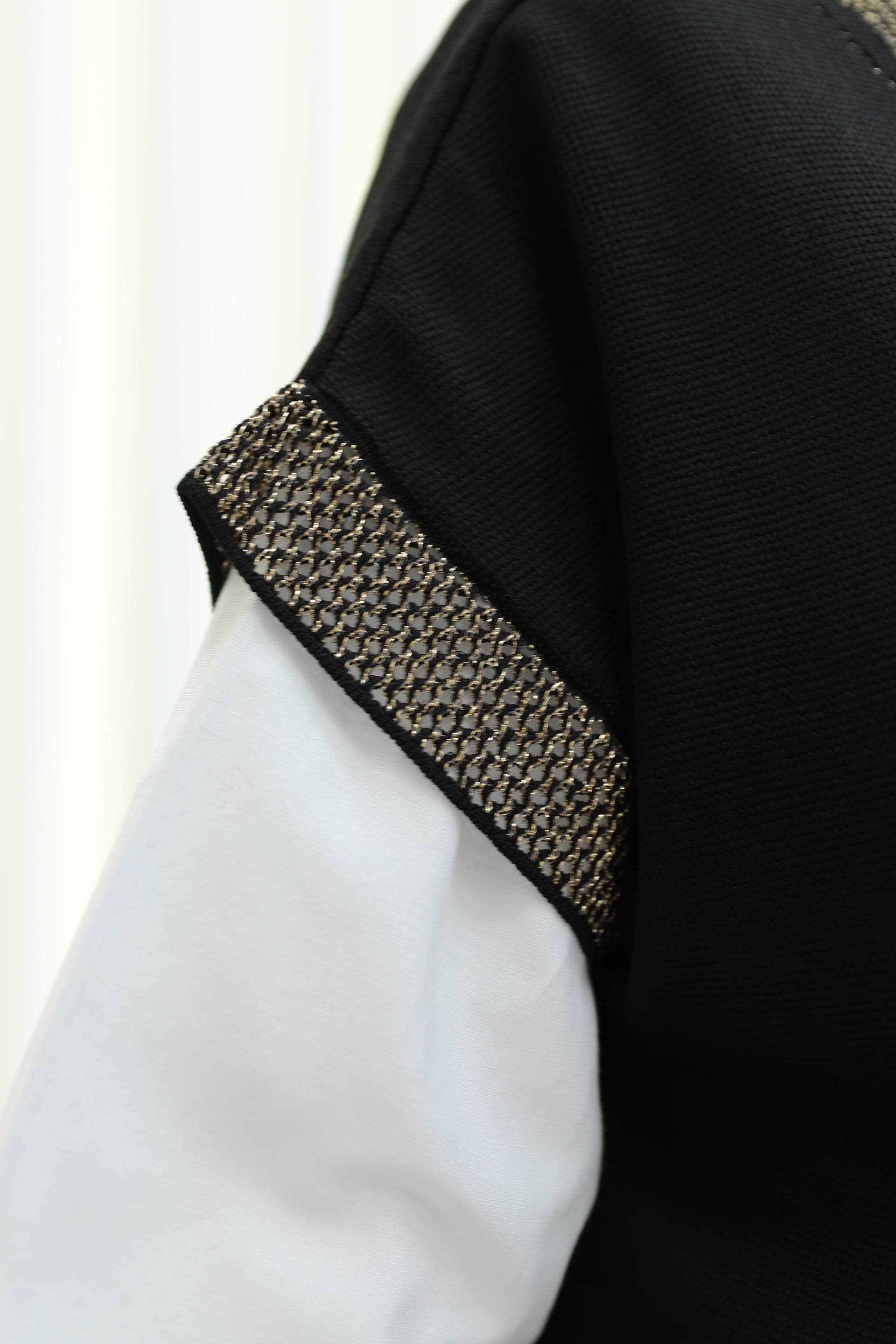Sequin Trim V-Neck Short Sleeve Knit Tunic - Black - Podyumplus - by Peralane - photo 9