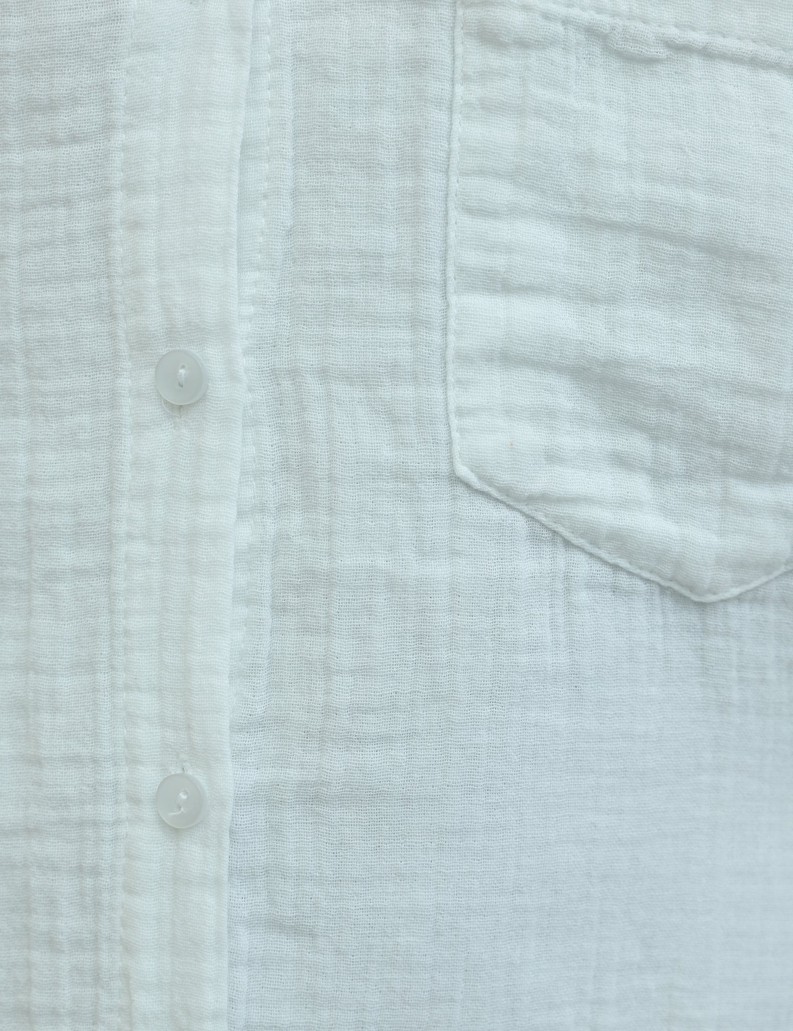 Single Pocket Buttoned Muslin Shirt - Ecru - Podyumplus - by Peralane - photo 7