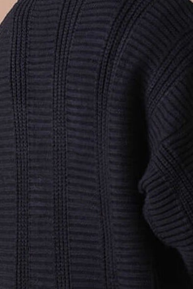 Black Cable Knit Button Cardigan for Women - Bigdart - by Peralane - photo 5