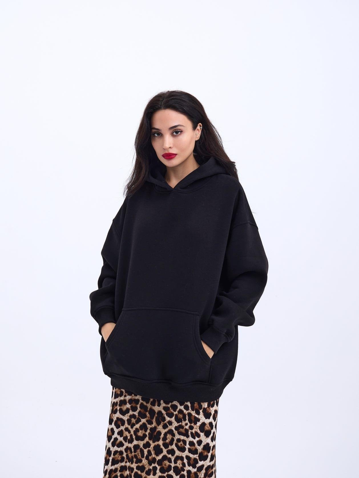 Black Fleece Hoodie for Women - Fame - by Peralane - photo 5