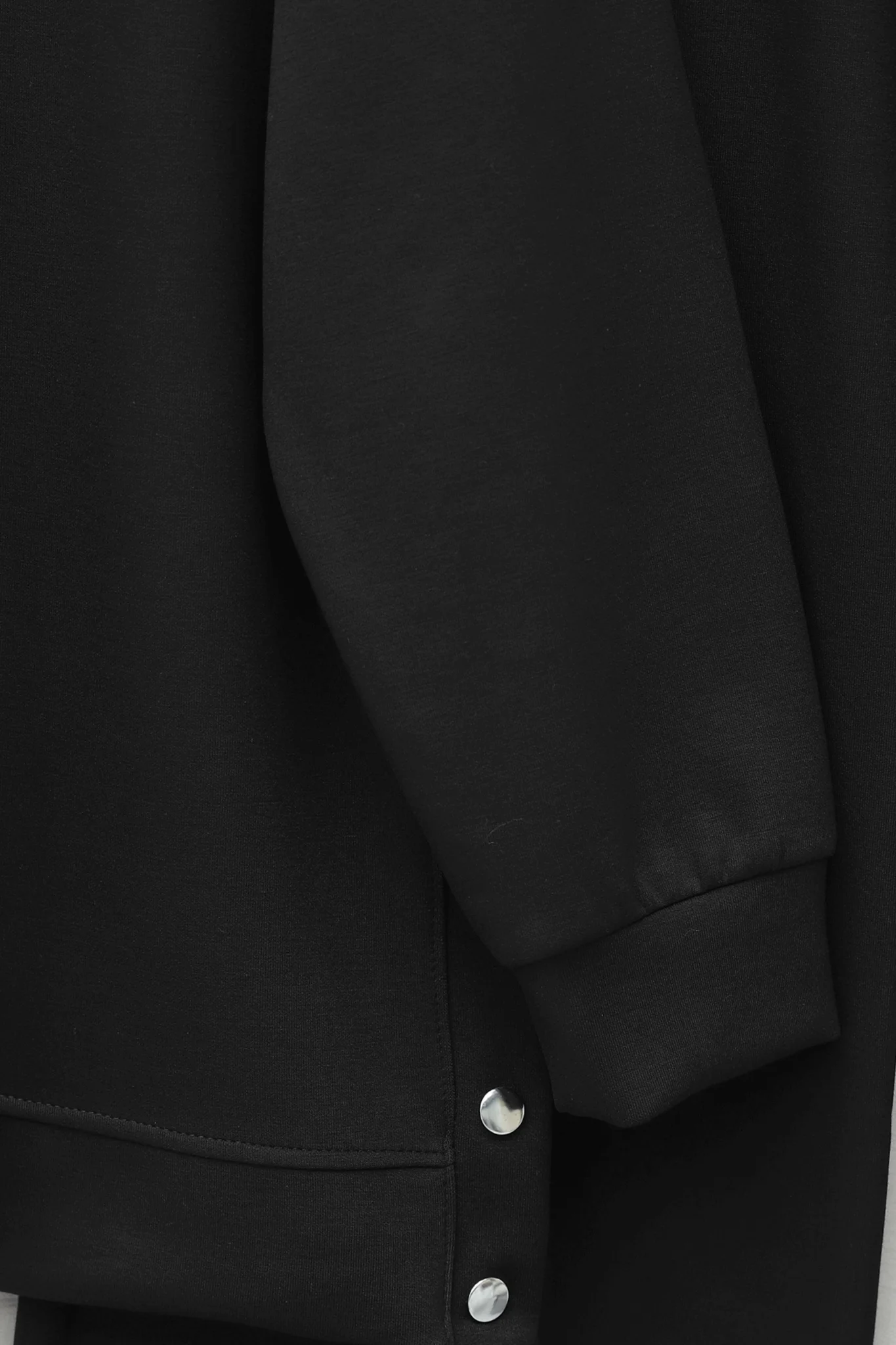 Women's Black Snap-Side Trousers Sweatshirt Set with Decorative Seams - Podyumplus - by Peralane - photo 6