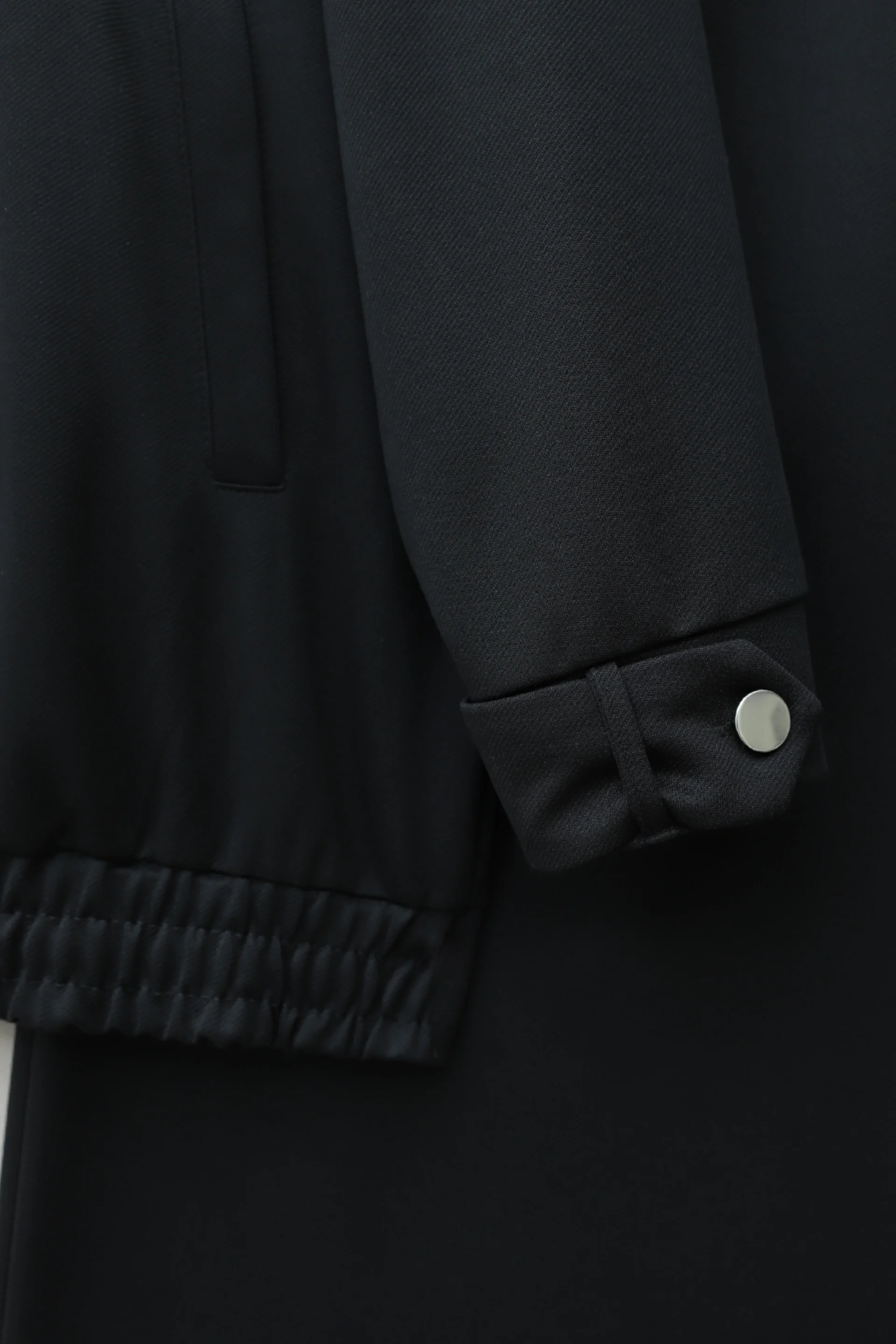 Women's Belted Collar and Cuff Jacket with Pleated Wide-Leg Trousers Set - Black - Podyumplus - by Peralane - photo 4