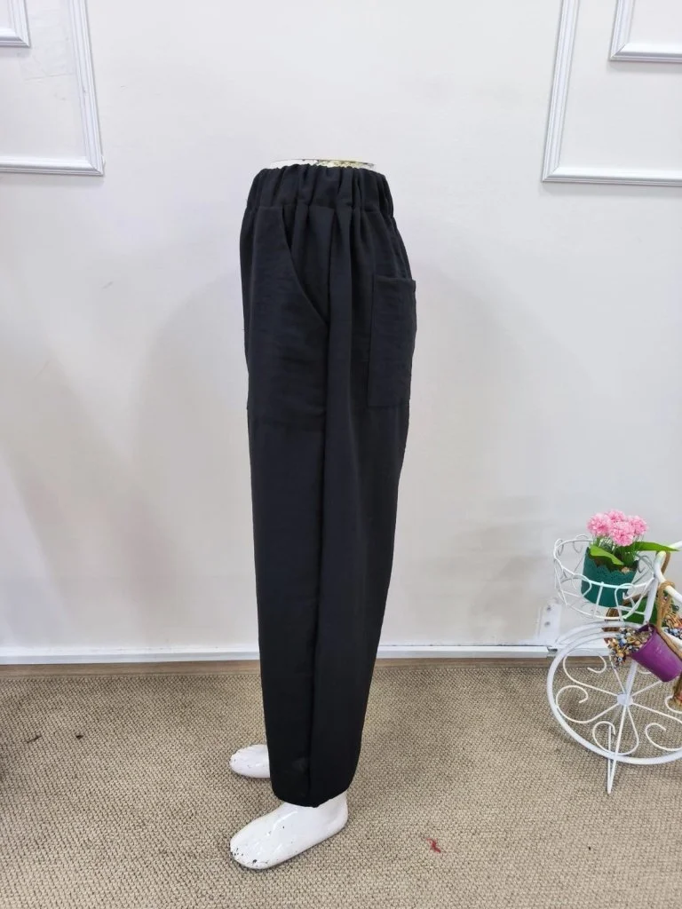 Women's High-Waist Patch Pocket Wide-Leg Trousers - Janes - by Peralane - photo 5