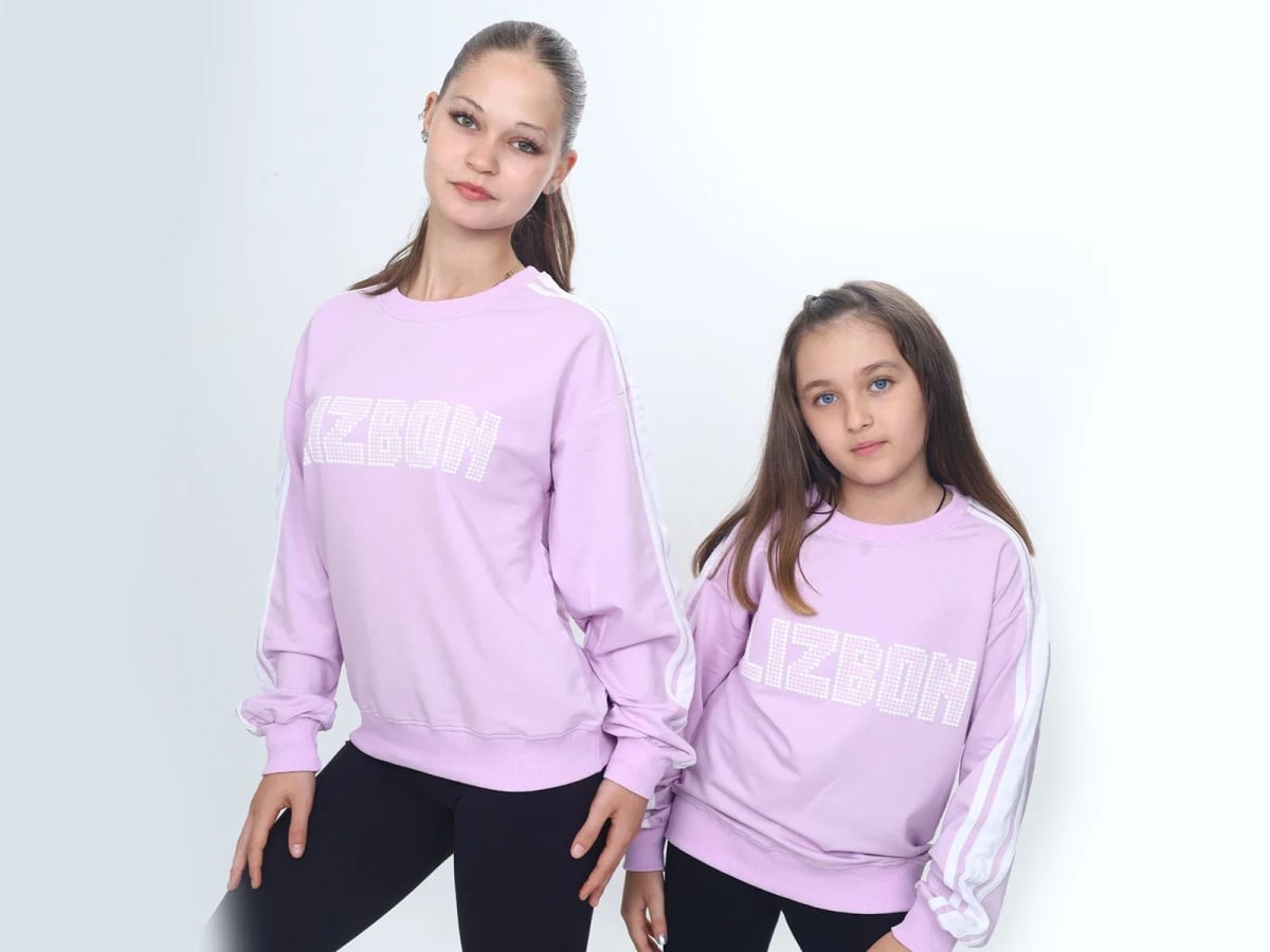 Lizbon Print Girls' Sweatshirt - Vizviz - by Peralane