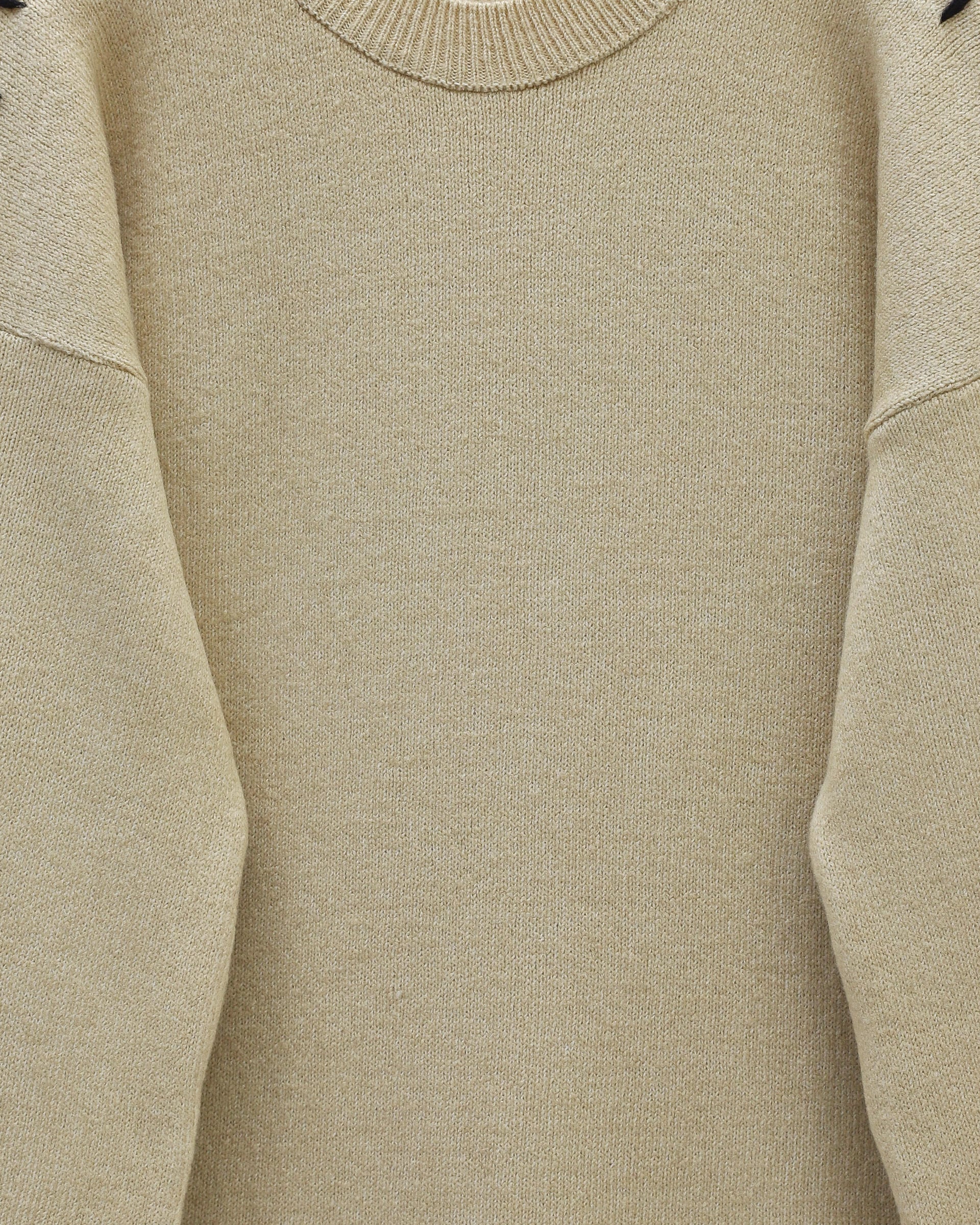 Striped Soft Knit Tunic with Thread Detail Sleeves - Mink - Podyumplus - by Peralane - photo 4