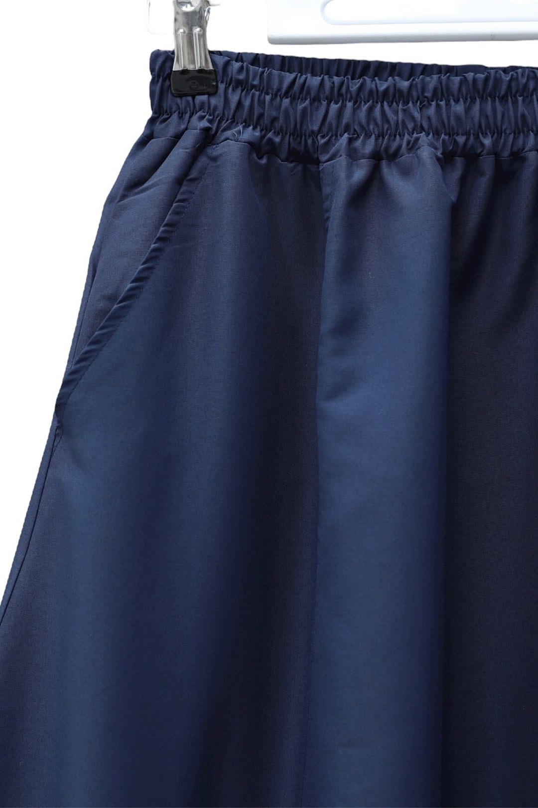 Navy Blue Elasticated Waist Pocket Parachute Skirt - Podyumplus - by Peralane - photo 8