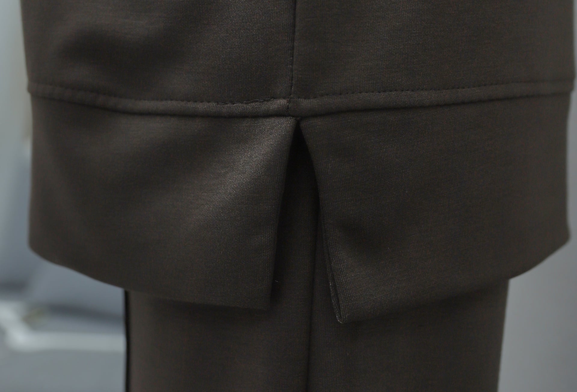 Side Slit Drawstring Two-Piece Sweatshirt and Wide-Leg Trousers Set - Dark Brown - Podyumplus - by Peralane - photo 6