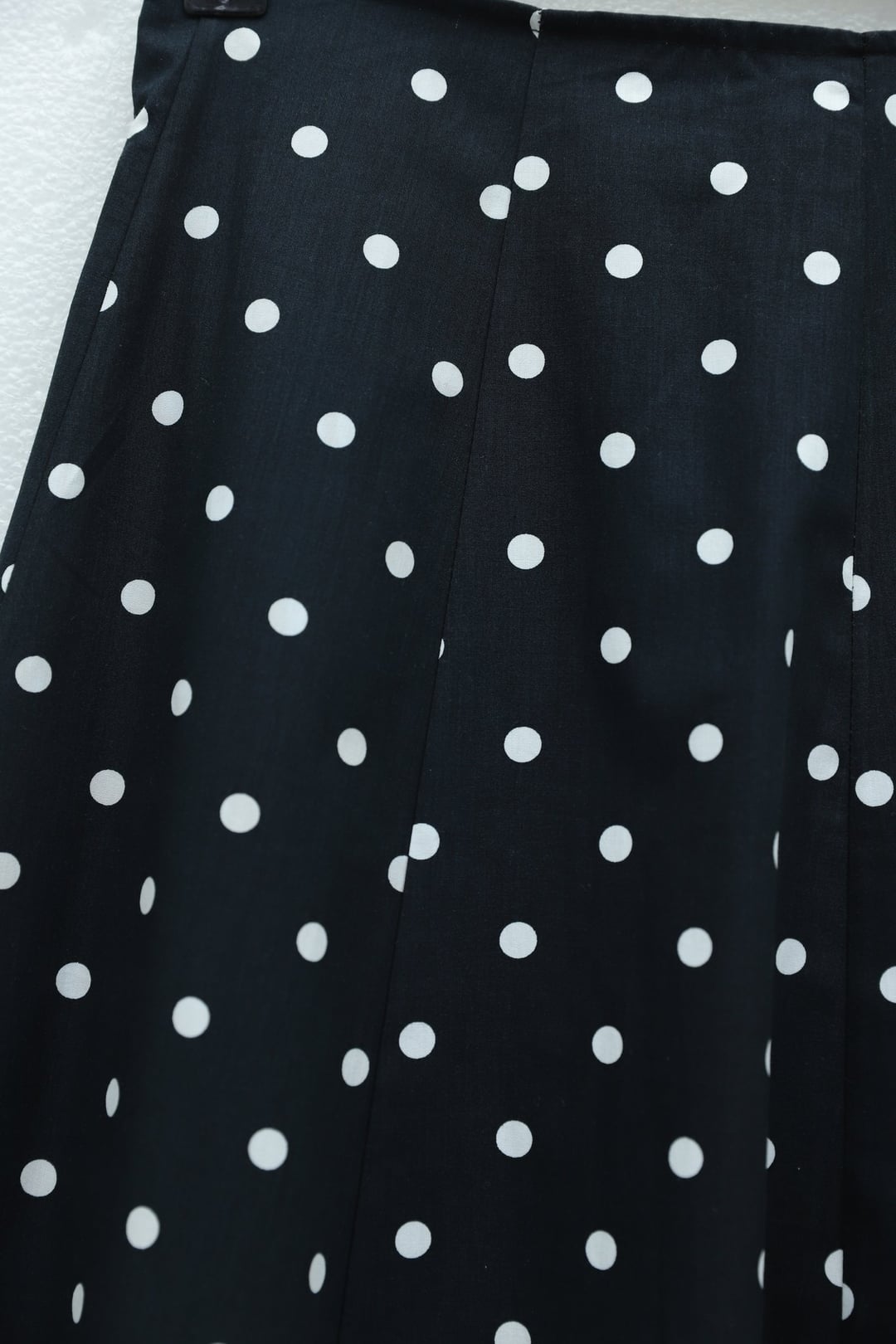 Black Polka Dot Lined Skirt with Back Zipper - Podyumplus - by Peralane - photo 6