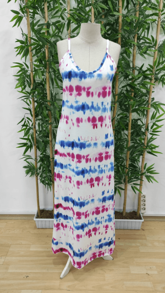 Women's Spaghetti Strap Tie-Dye Maxi Dress - Janes - by Peralane - photo 6