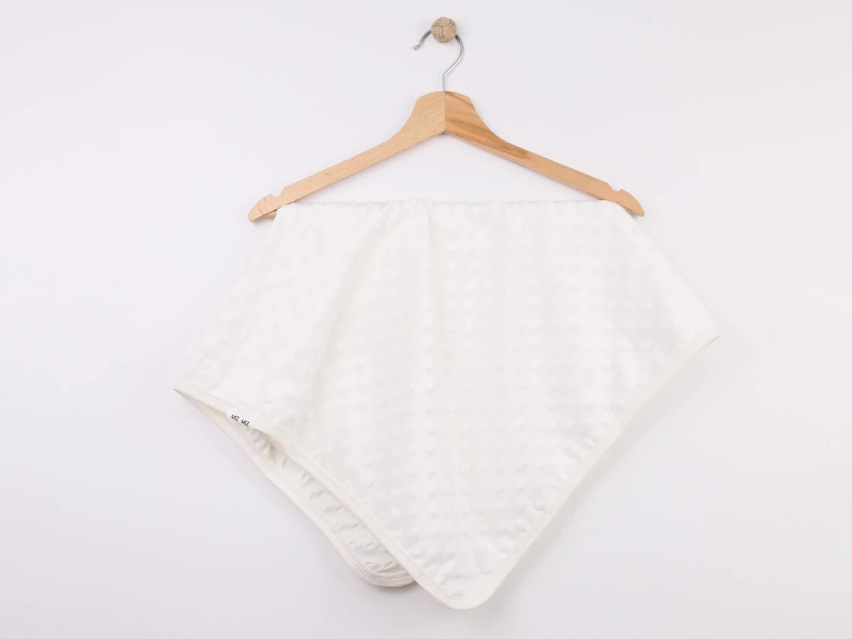 Single-Layer Baby Blanket – Off-White - Mizmiz - by Peralane
