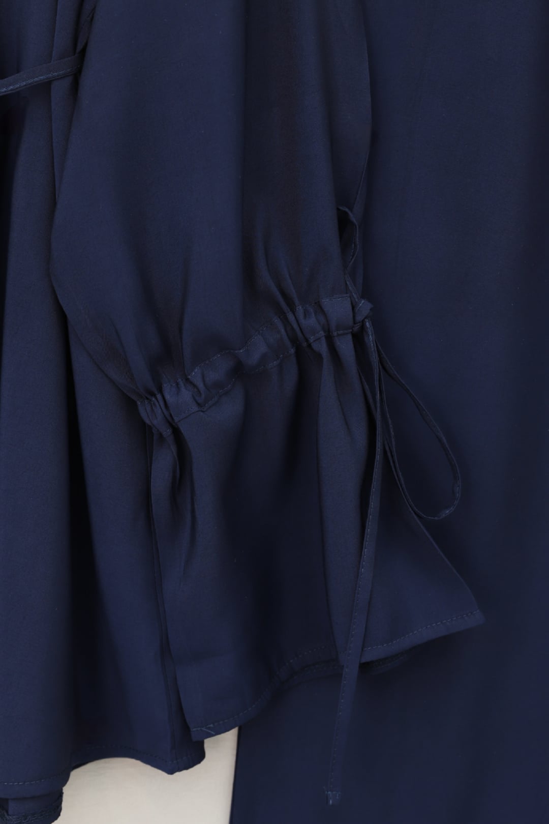 Navy Blue Modest Two-Piece Set with Drawstring Waist and Lace-Up Sleeves - Podyumplus - by Peralane - photo 6