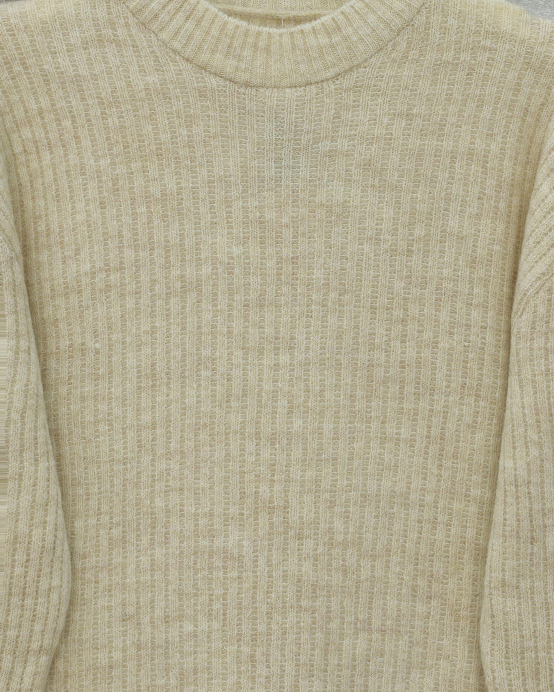 Ribbed Long Tunic Sweater - Beige - Podyumplus - by Peralane - photo 5