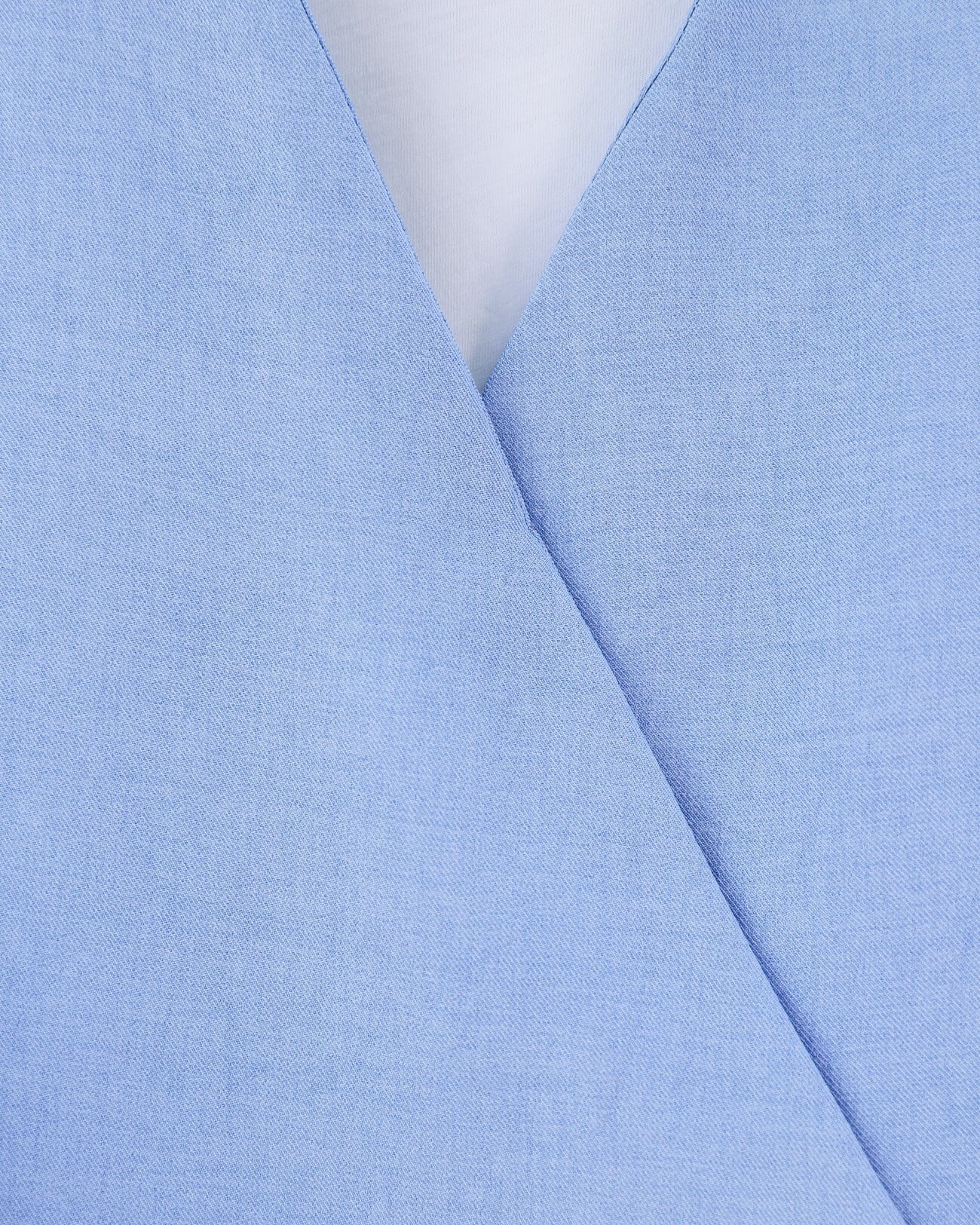 Side-Tie Skirt Set in Baby Blue Linen Look - Modest Two-Piece Outfit - Podyumplus - by Peralane - photo 7