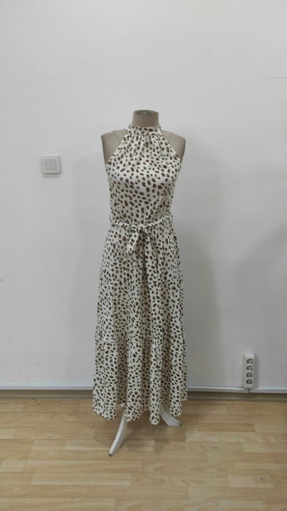 Women's Sleeveless Maxi Dress with Dalmatian Spot Print - Janes - by Peralane - photo 6