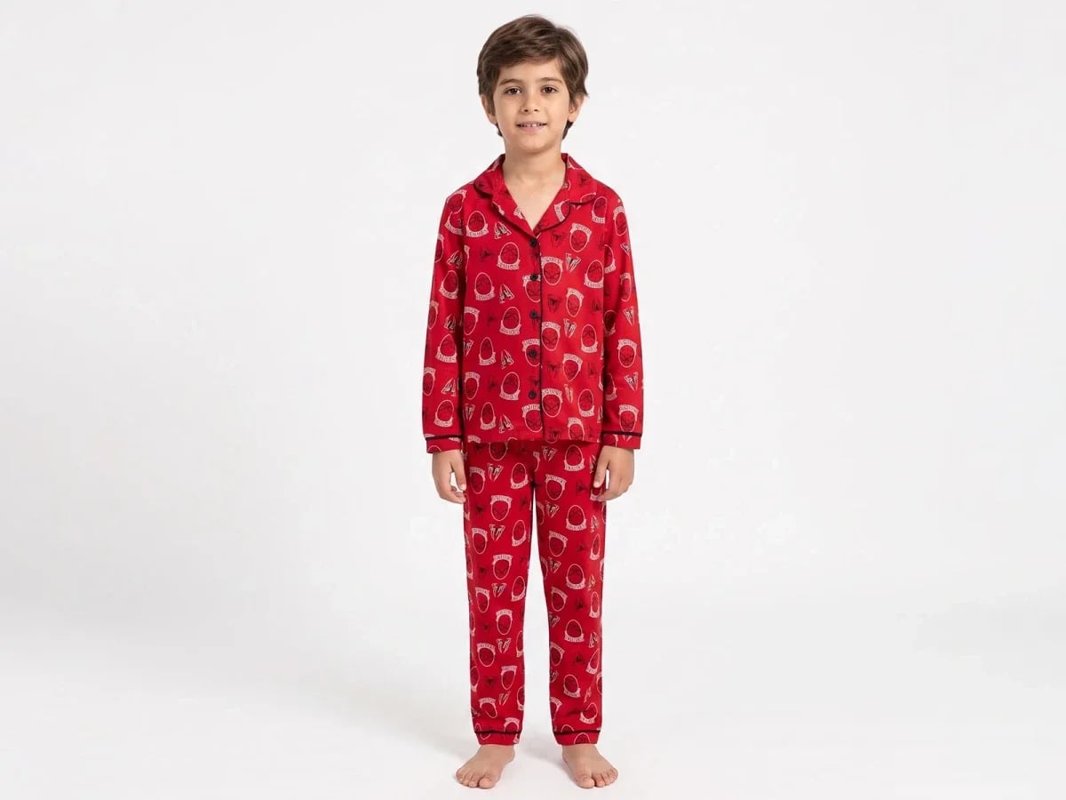 Boys' Red Spider-Man Print Pajama Set - Dolas - by Peralane