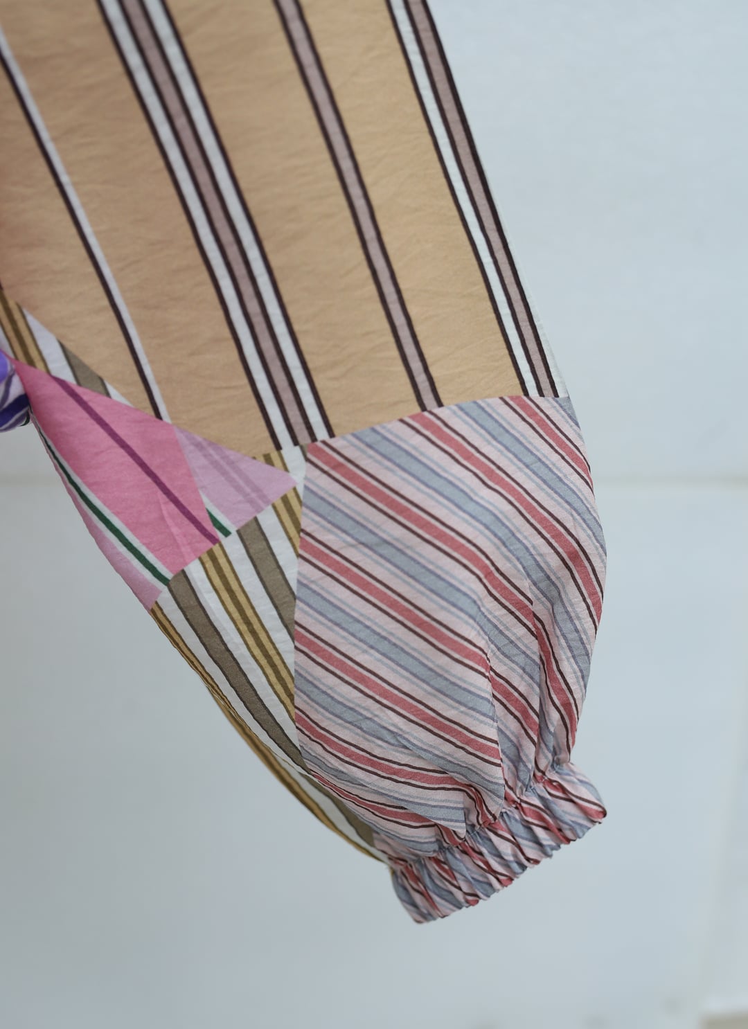 Elasticated Cuff and Waist Zip-Up Patterned Summer Jacket - Pink - Podyumplus - by Peralane - photo 14