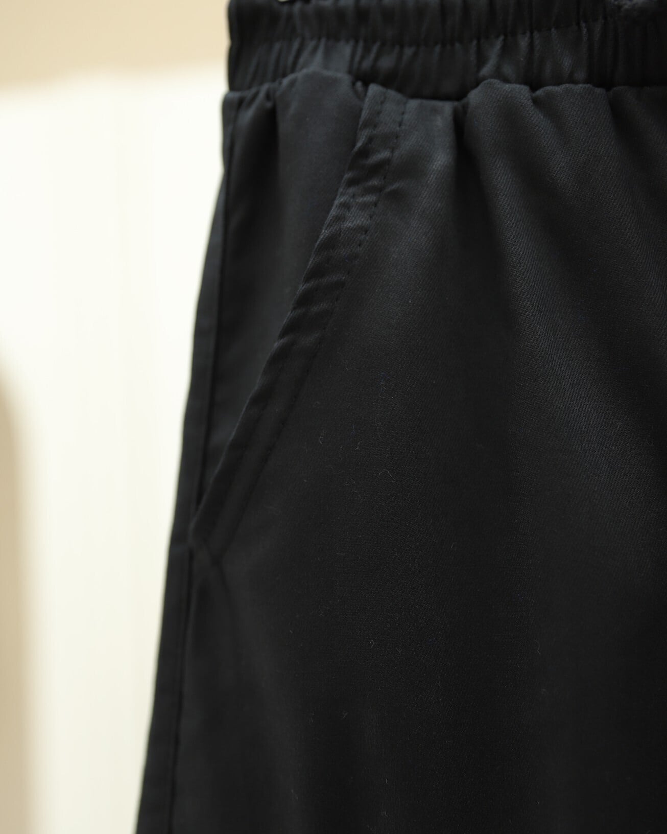 Black Drawstring Cargo Jeans with Elastic Waist and Cuffs - Podyumplus - by Peralane - photo 5