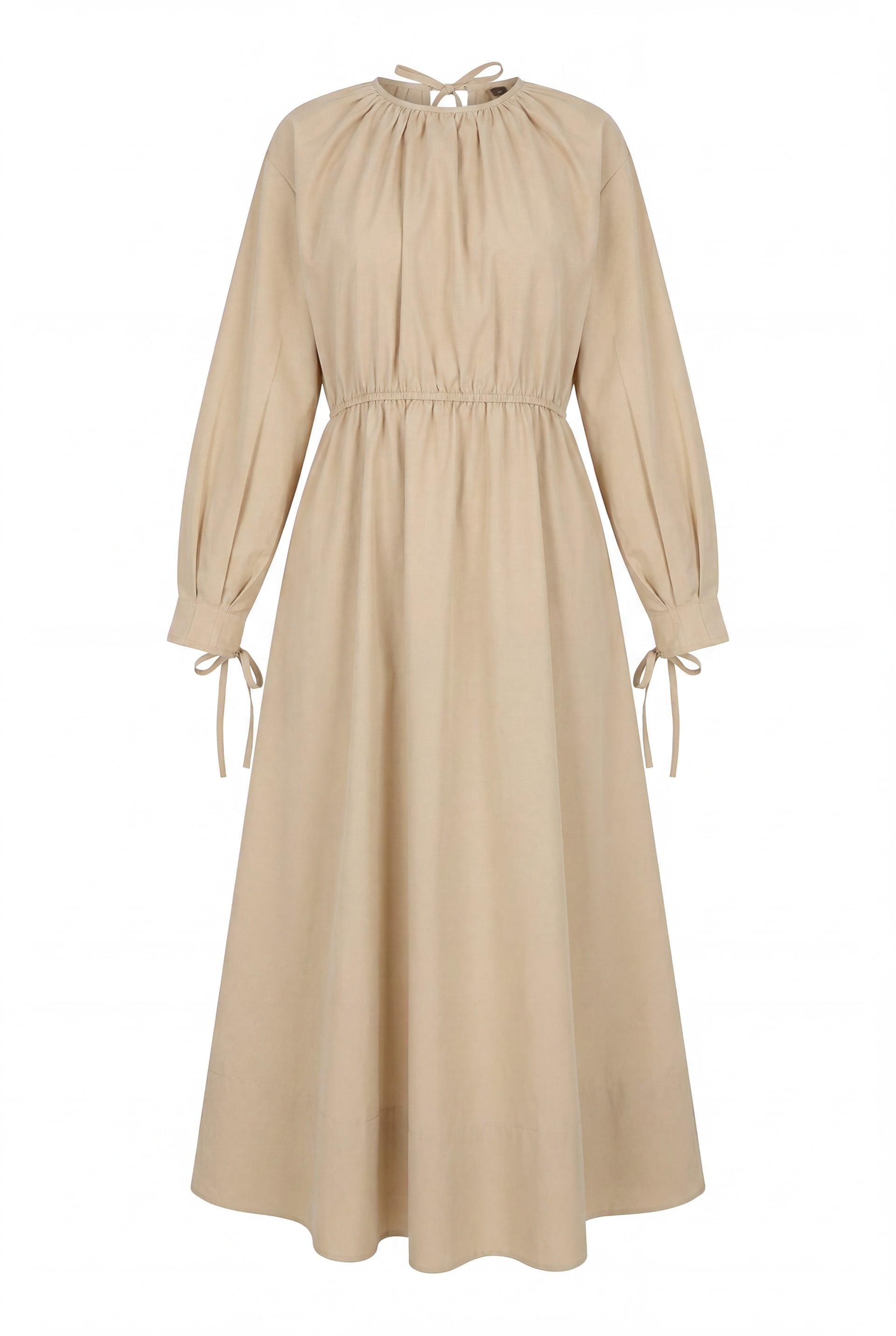 Tie Detail Elastic Waist Poplin Dress - Vizon - Podyumplus - by Peralane - photo 5
