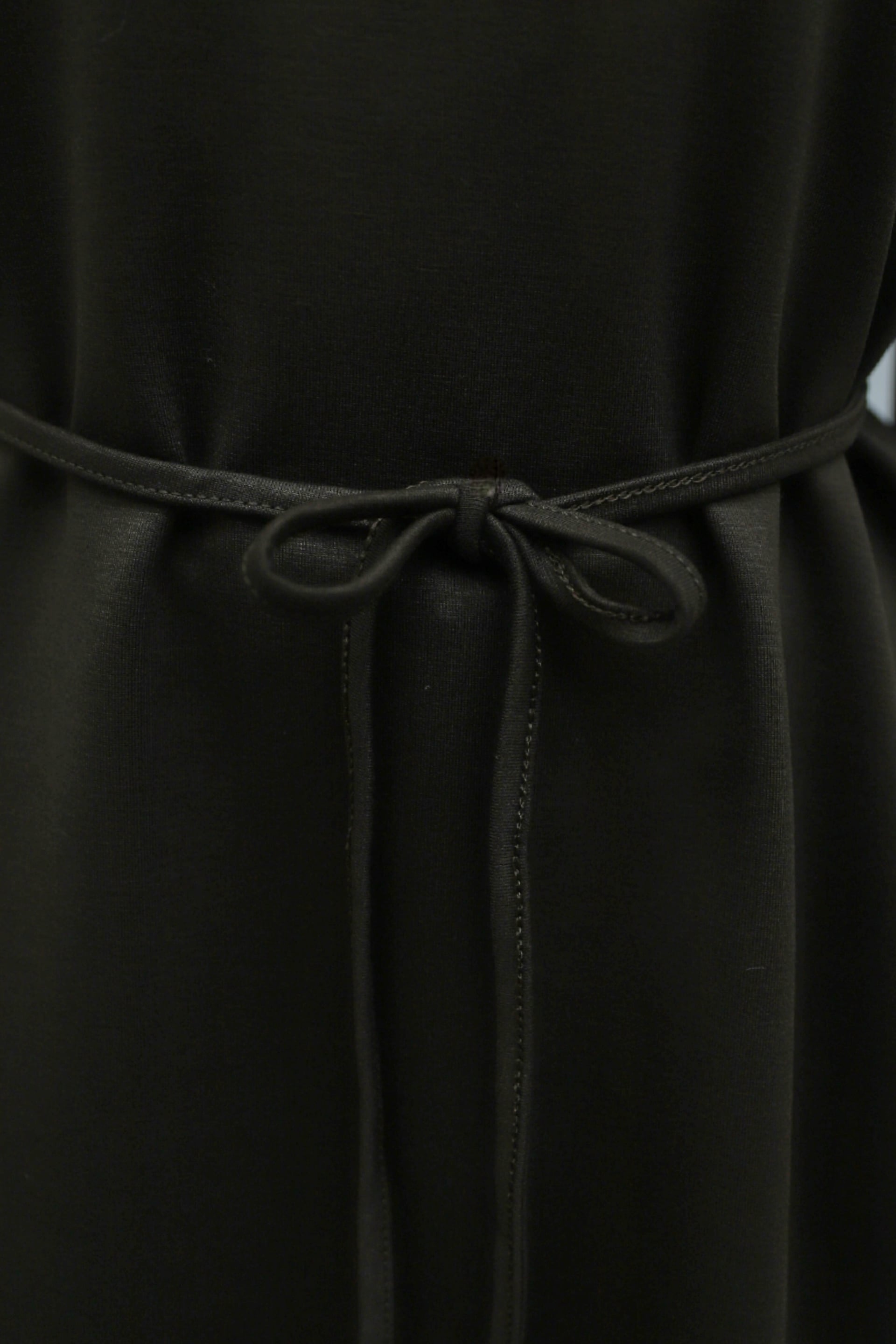 Asymmetric Cut Belted Pants Oversize Jersey Co-ord Set - Brown - Podyumplus - by Peralane - photo 7