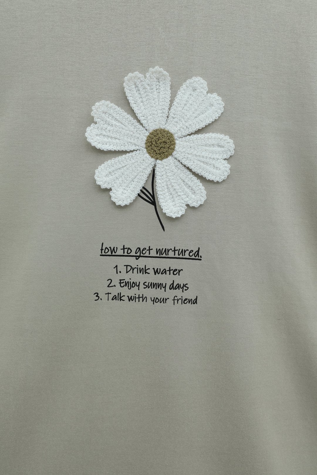 Crew Neck Floral Embroidered Jersey Tunic - Beige - Podyumplus - by Peralane - photo 5