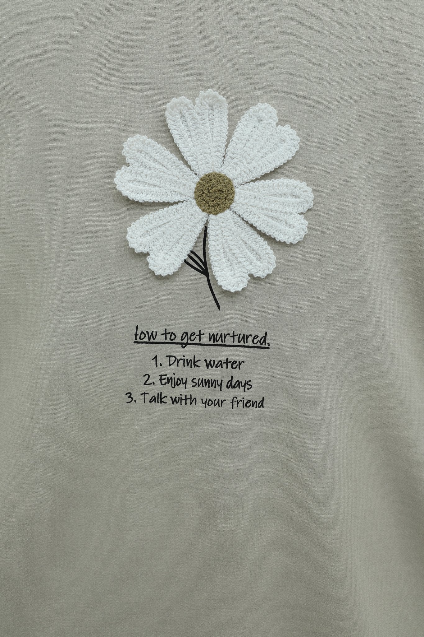 Crew Neck Floral Embroidered Jersey Tunic - Beige - Podyumplus - by Peralane - photo 5