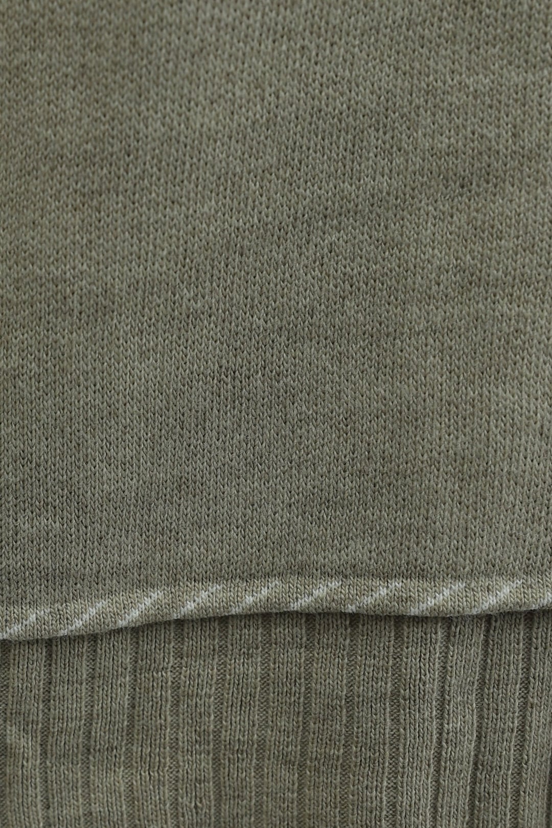Ribbed Trim Knit Trousers Set - Beige - Podyumplus - by Peralane - photo 7