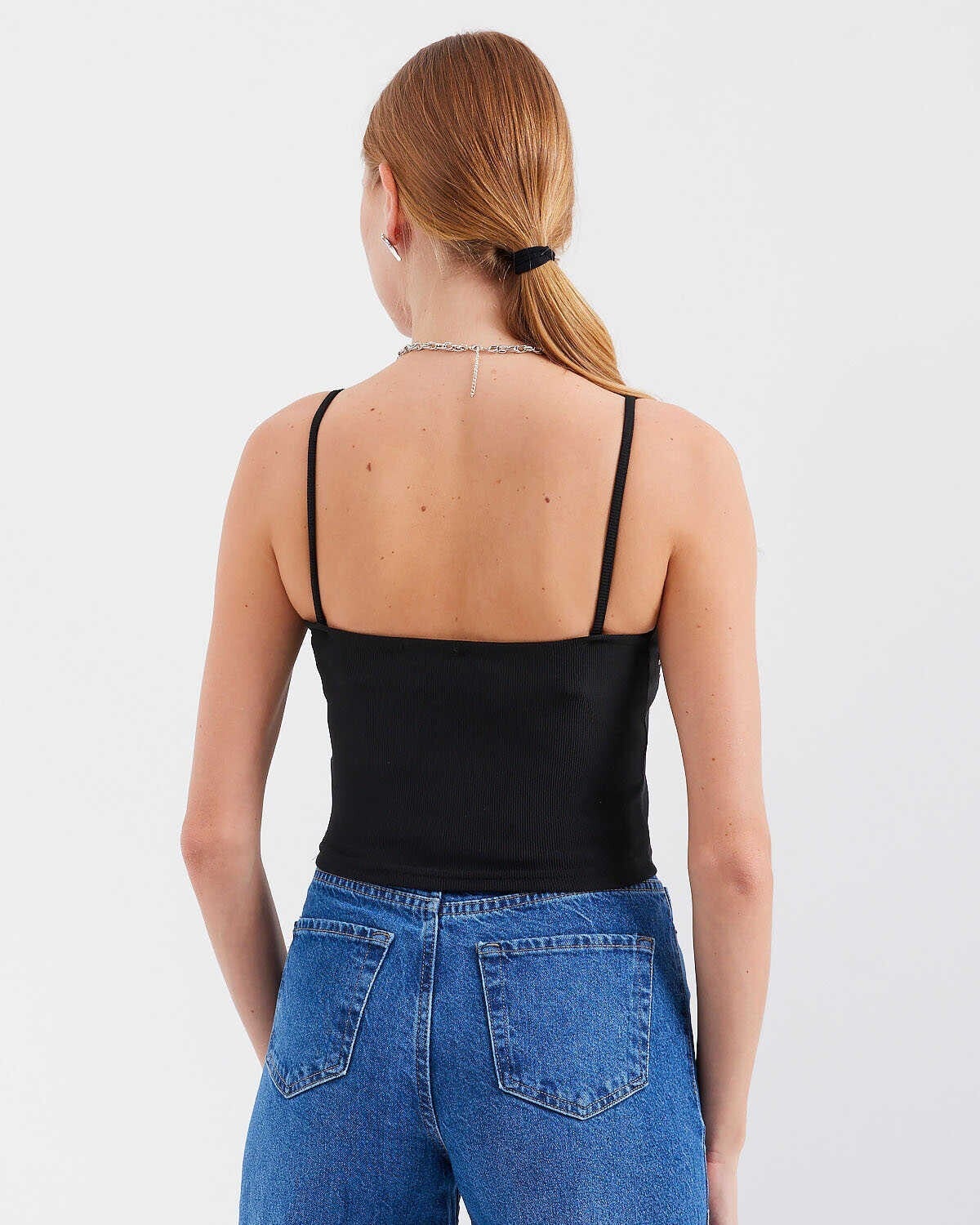 918 String Strap Crop Top - Black - Bigdart - by Peralane - photo 4