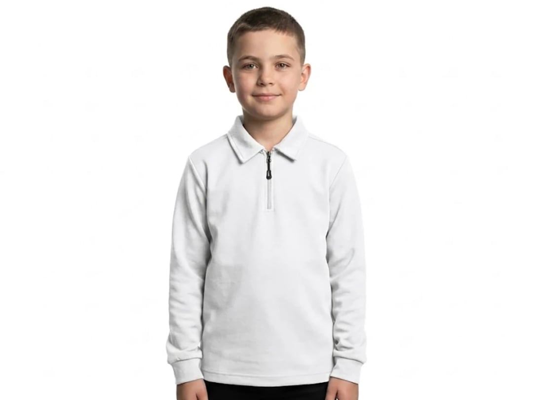 Boys' Collared Zip Sweatshirt - Tanem Kids - by Peralane