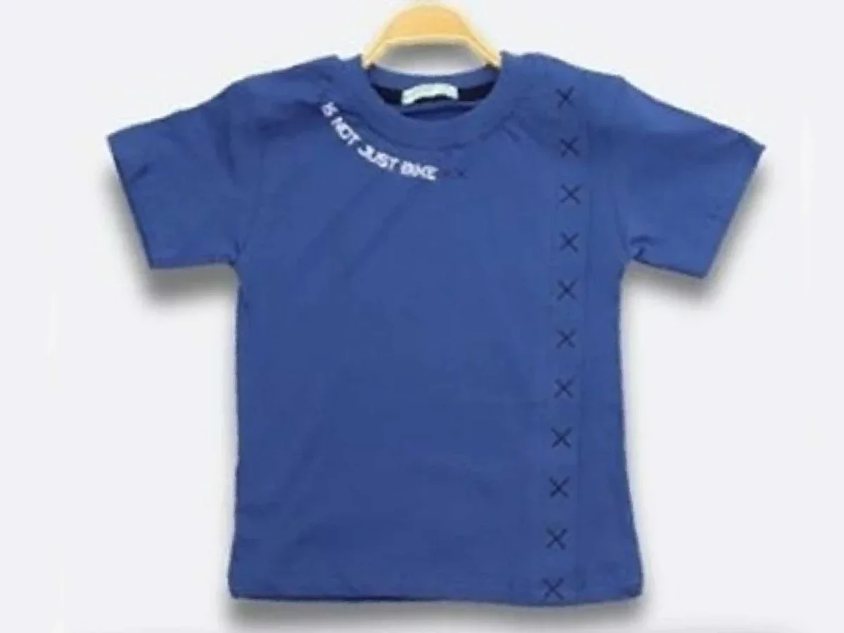 Boys' Blue Bike Print T-Shirt (Pack of 5) - Bittos Kids - by Peralane