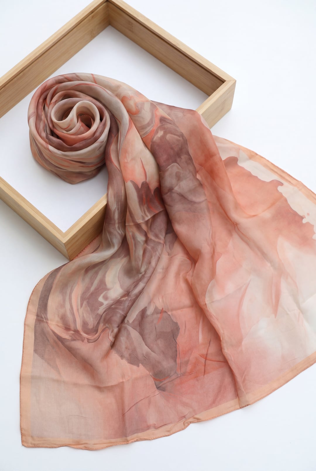 Natural Viscose Shawl - Peach - Podyumplus - by Peralane