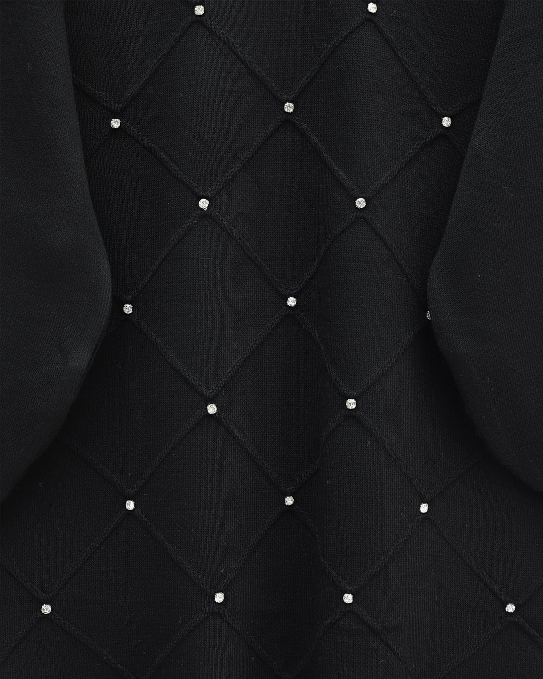 Black Knit Tunic with Pearl Details - Podyumplus - by Peralane - photo 3
