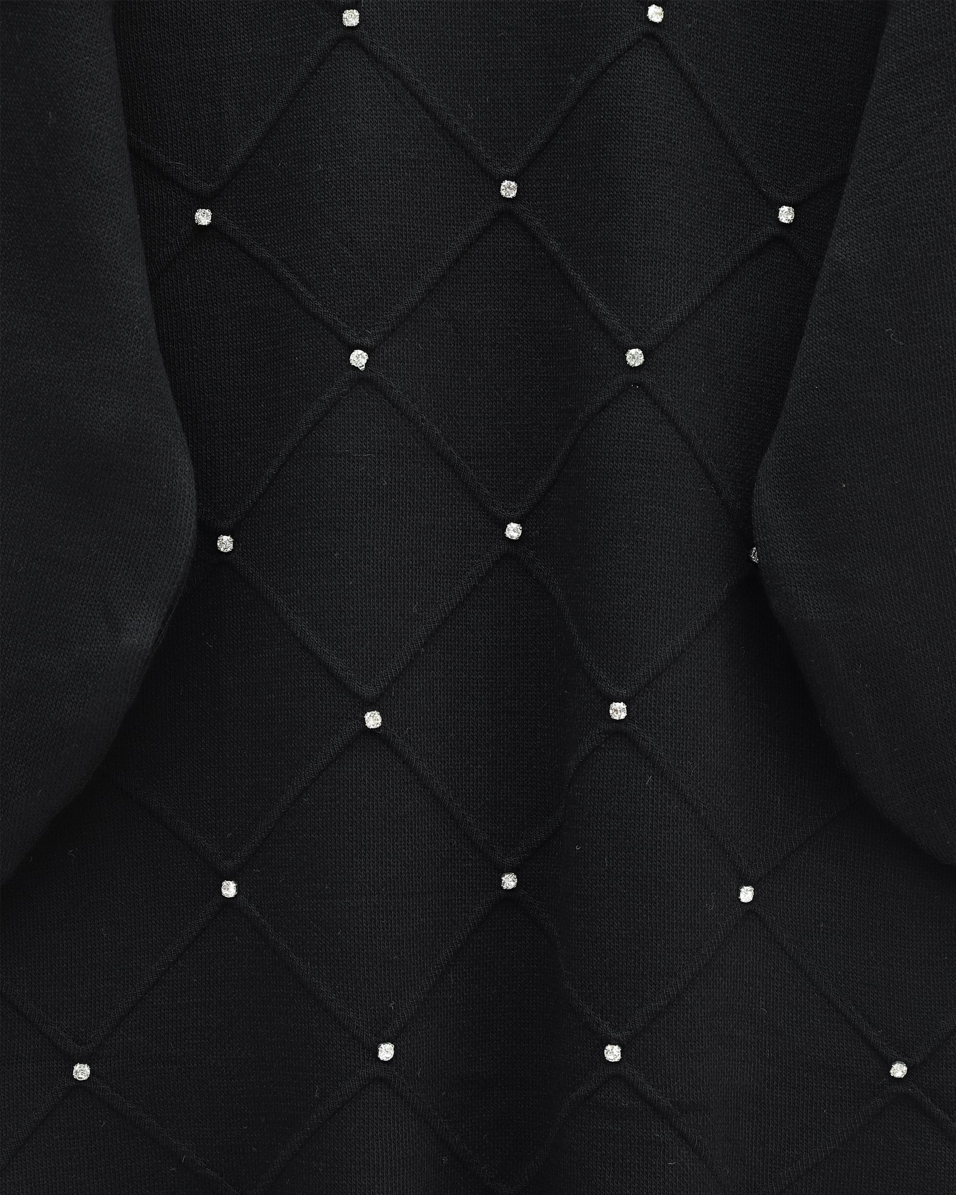Black Knit Tunic with Pearl Details - Podyumplus - by Peralane - photo 3