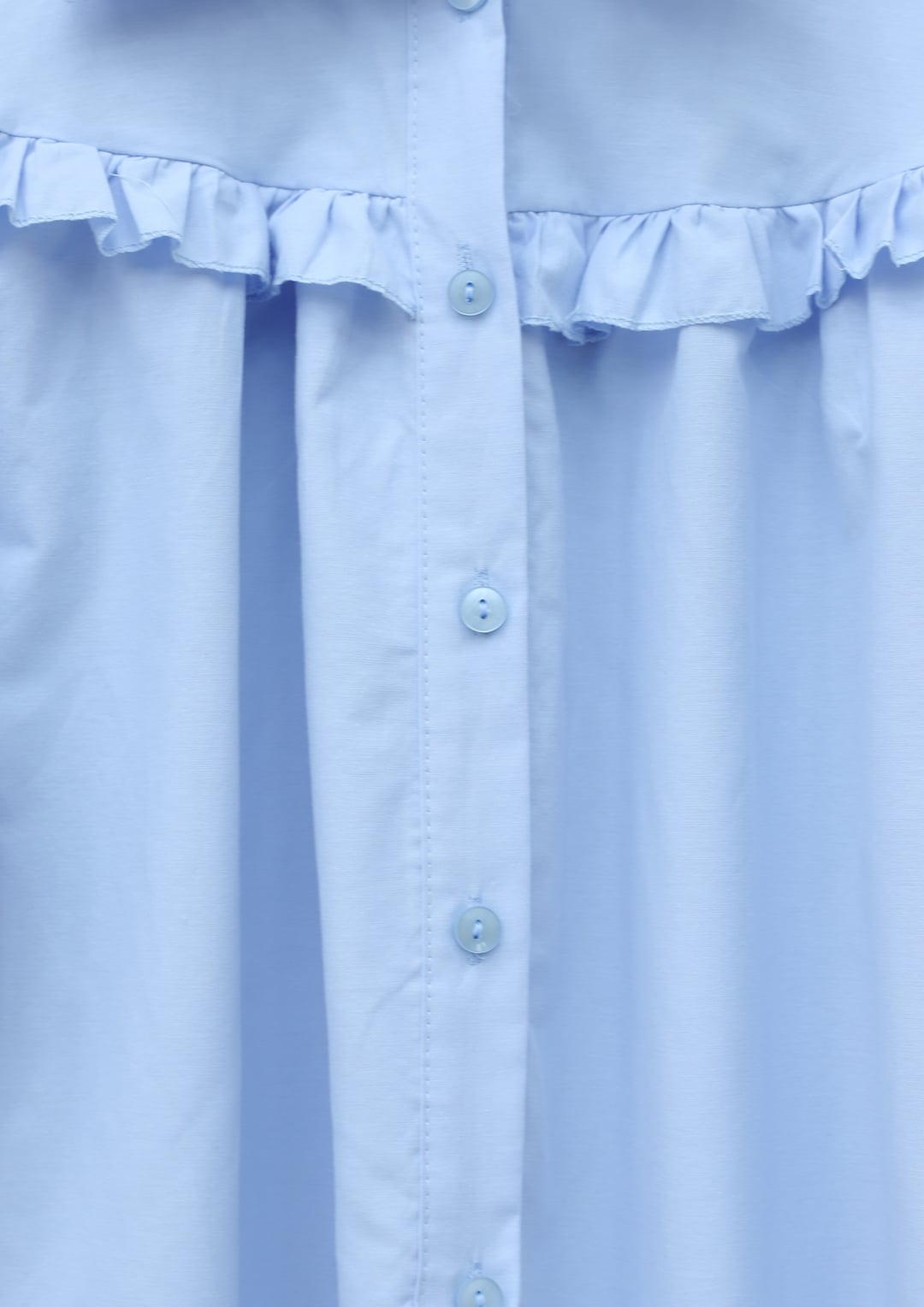Ruffled Short Blouse - Baby Blue - Podyumplus - by Peralane - photo 6