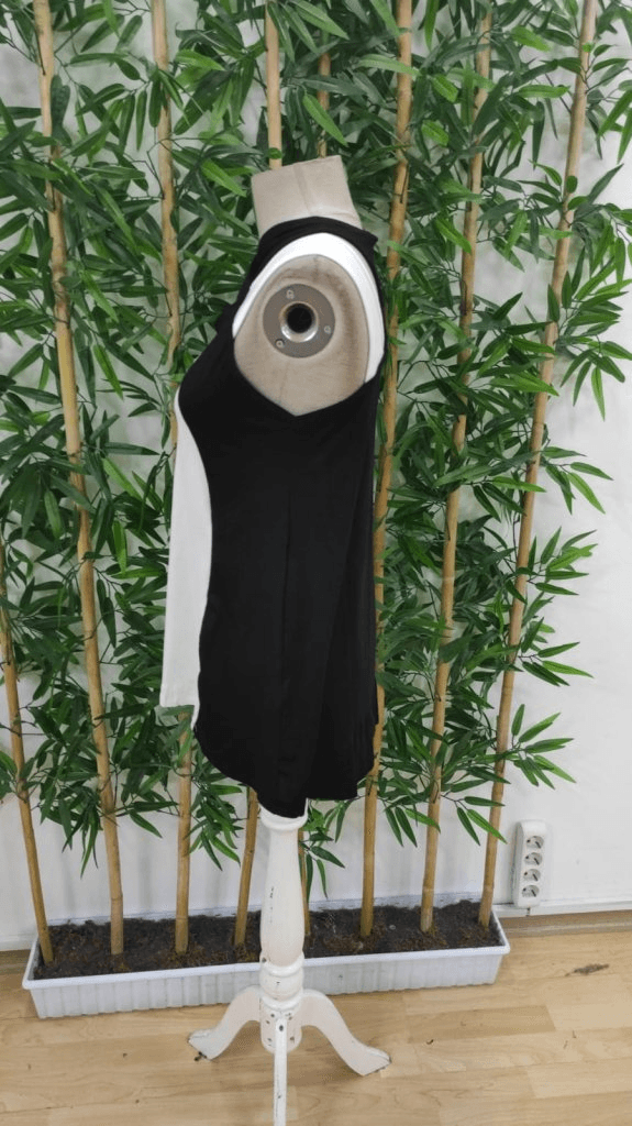 Women's Sleeveless Halter Neck Two-Tone Viscose Top - Janes - by Peralane - photo 5
