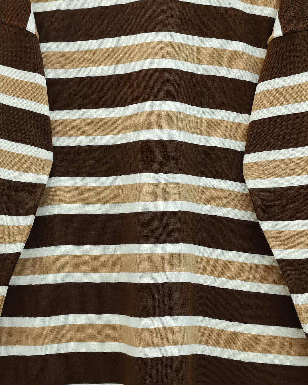 Round Neck Striped Knit Tunic and Trouser Set - Beige - Podyumplus - by Peralane - photo 6