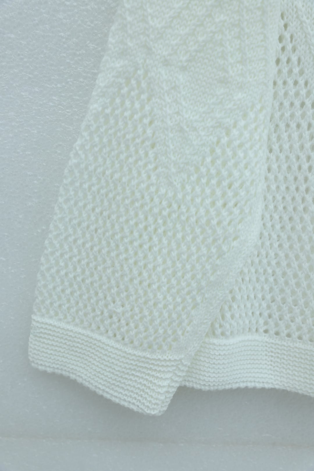 White Patterned Open-Knit Sweater for Women - Podyumplus - by Peralane - photo 5